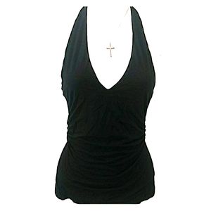 bebe Black Halter Top